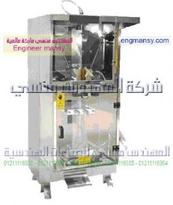 ماكينه تعبئة وتغليف الحليب لحام سنتر ثلاثي